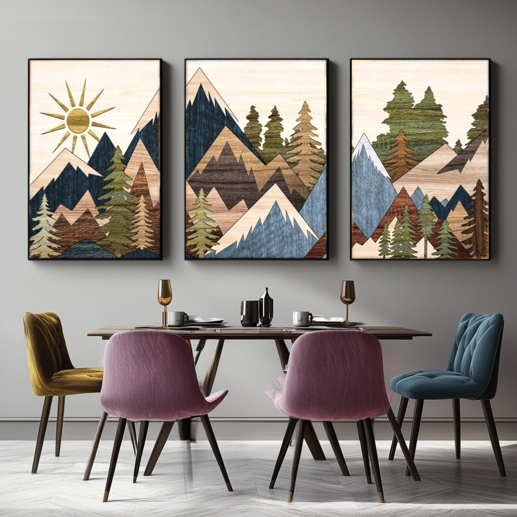 Art Deco Canvas Sæt