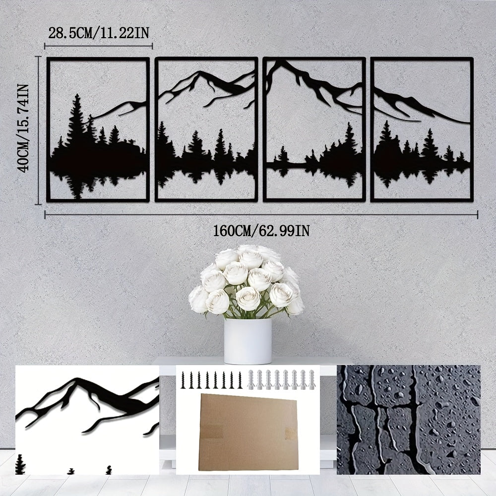 Metallisk Skov Vægkunst