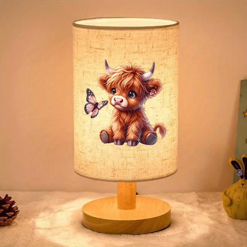 Highland Kalv Trælamp