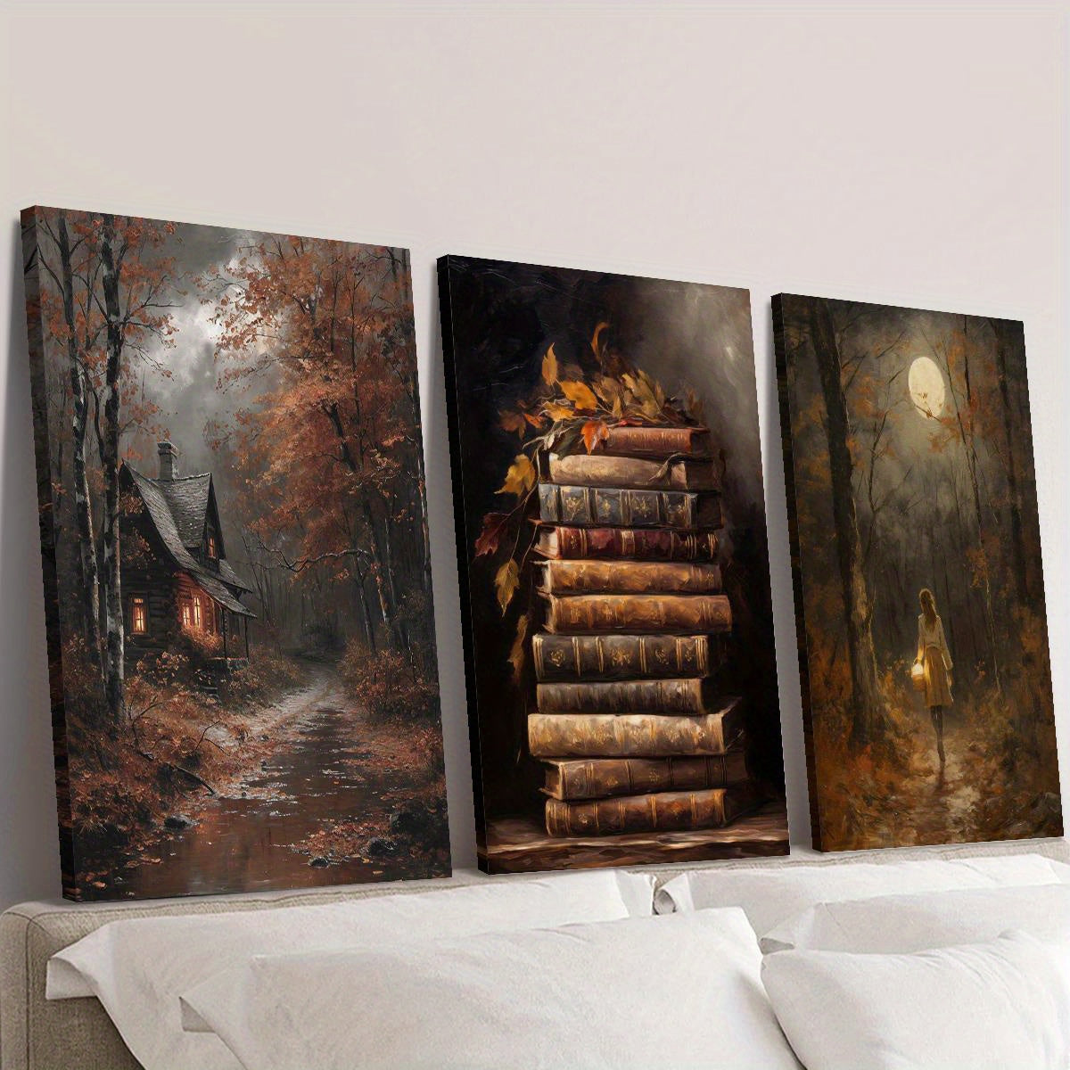 Efterårs Skov Canvas Sæt