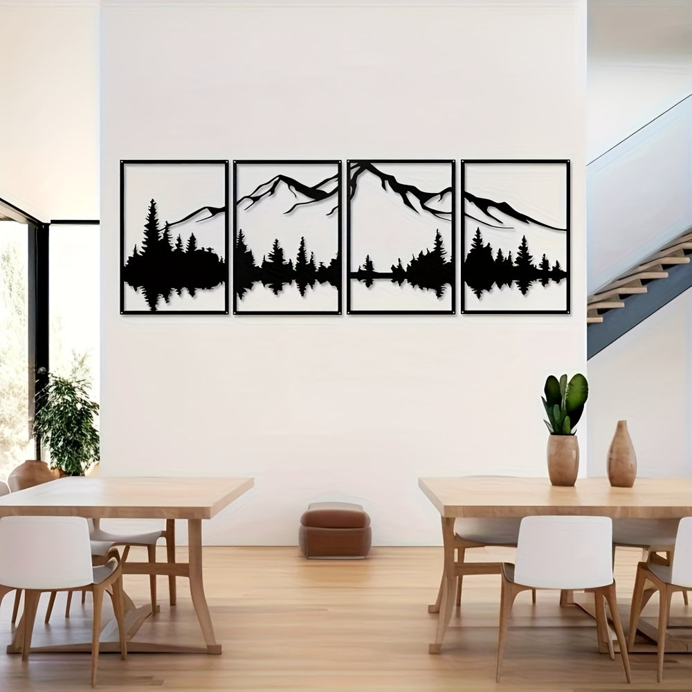 Metallisk Skov Vægkunst