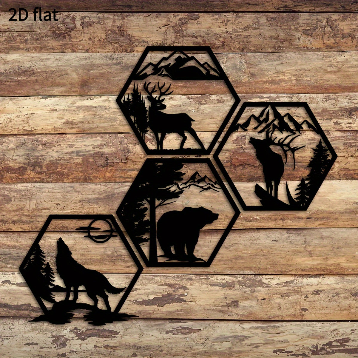 Rustikt Skov Dekor Sæt