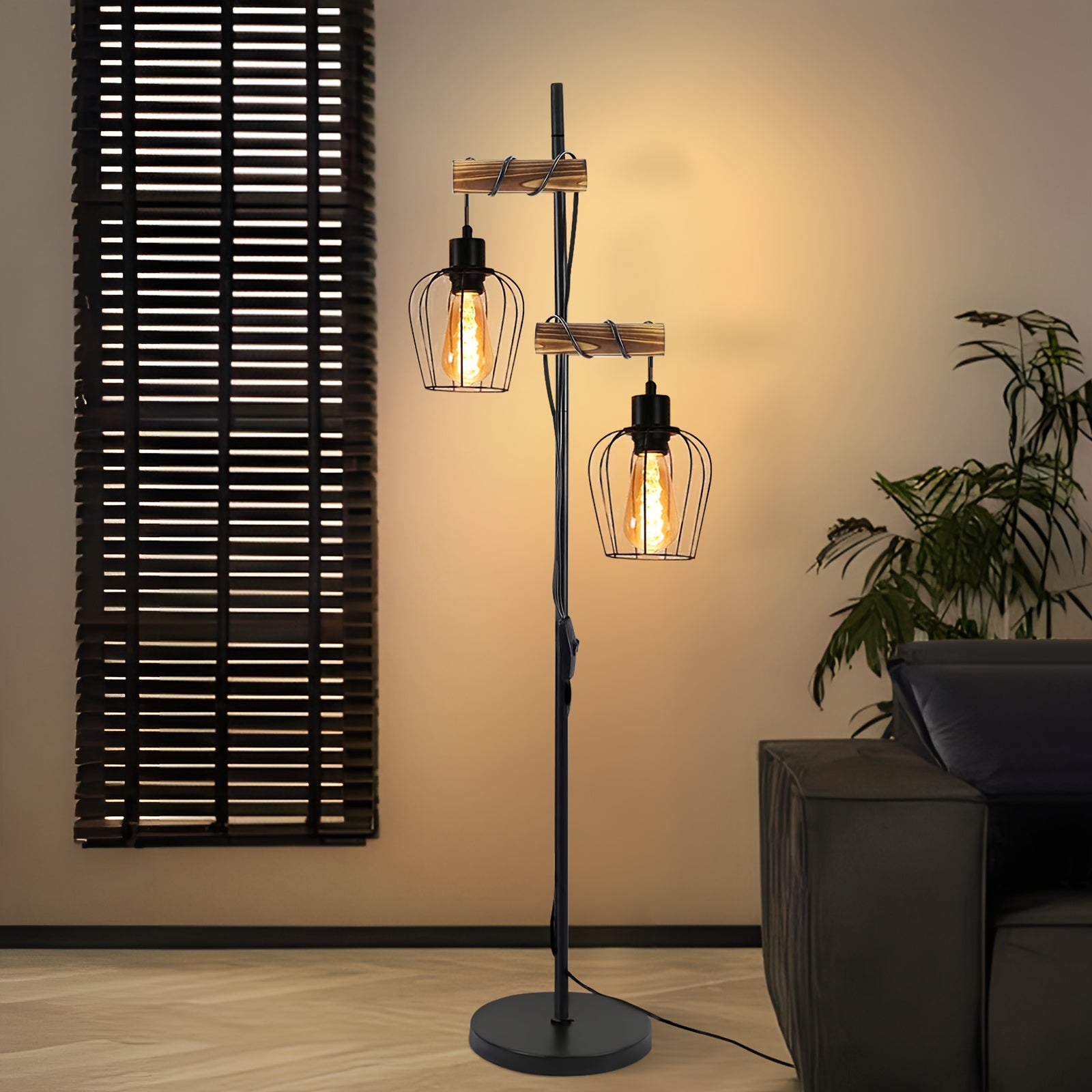 Rustik Stråle Lampe – Rå og stemningsfuld glød