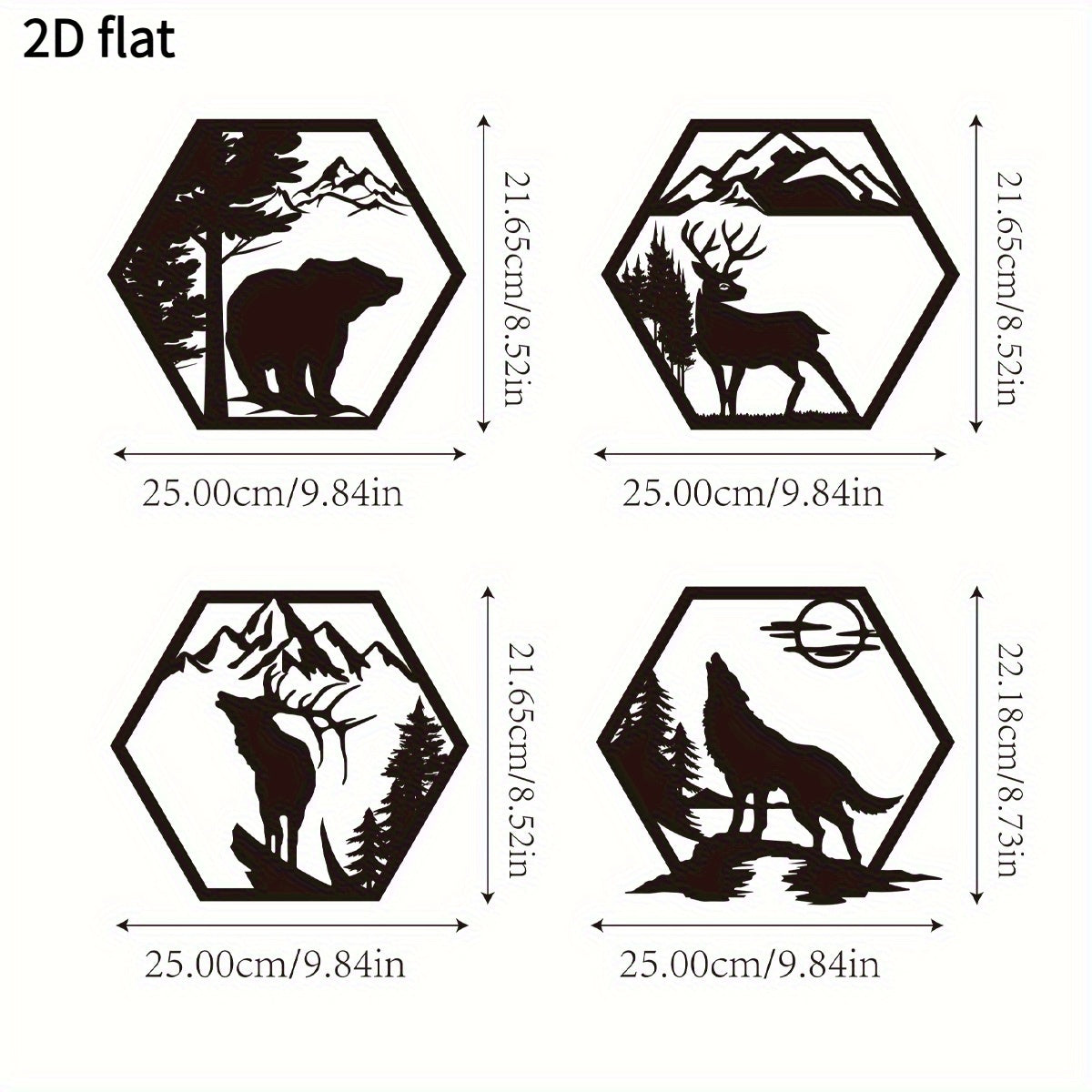 Rustikt Skov Dekor Sæt