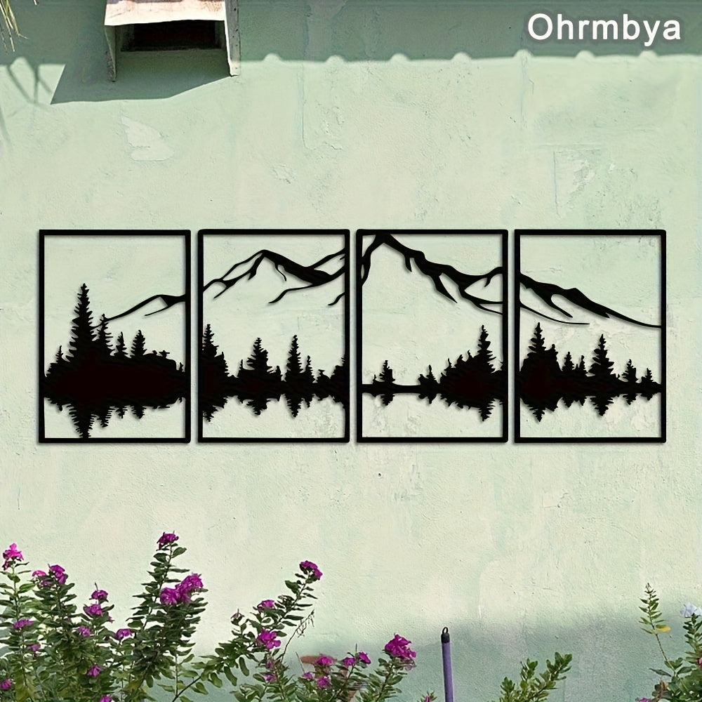 Metallisk Skov Vægkunst