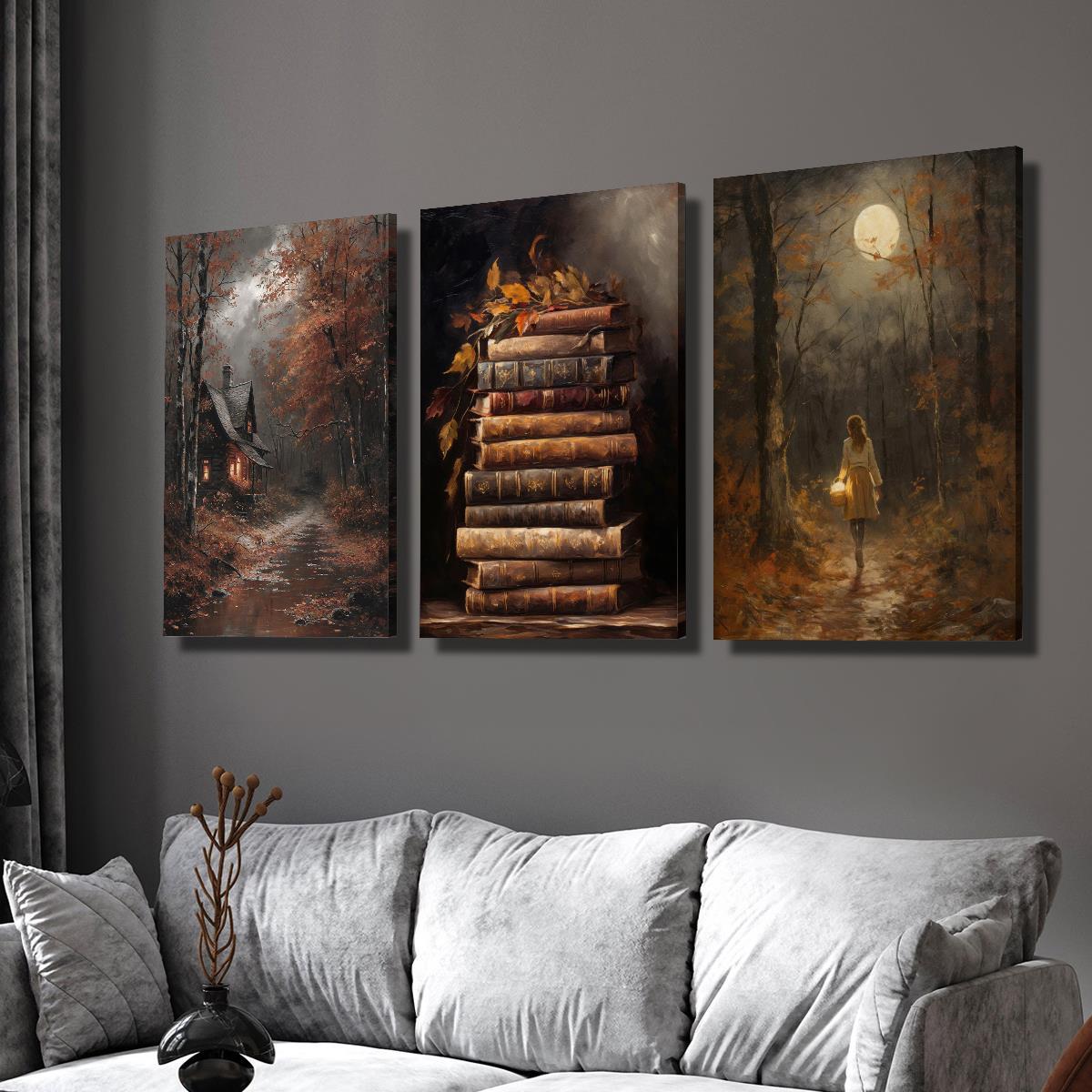 Efterårs Skov Canvas Sæt