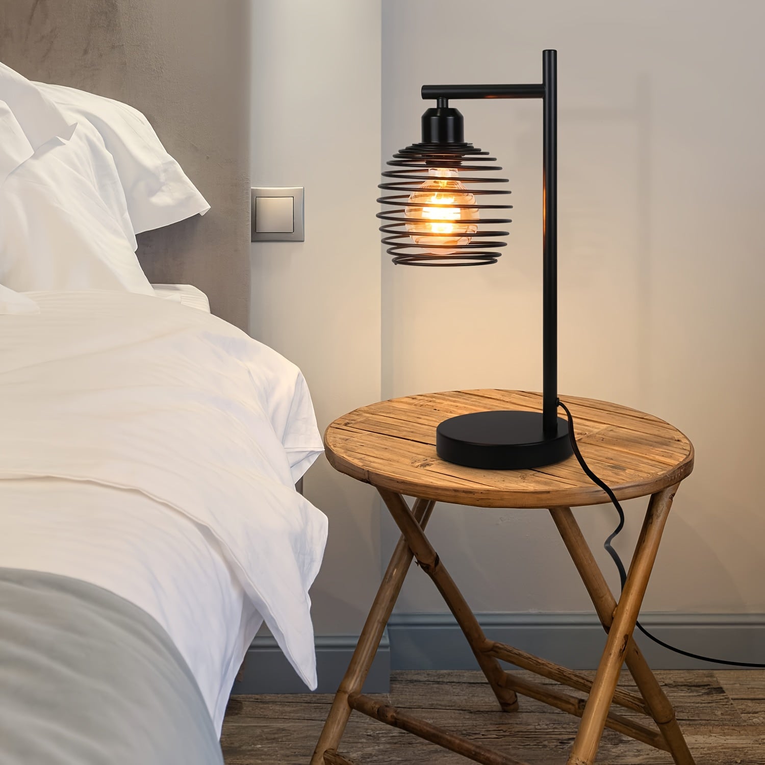 Aurora Træ Lampe – Træ møder nordisk aura