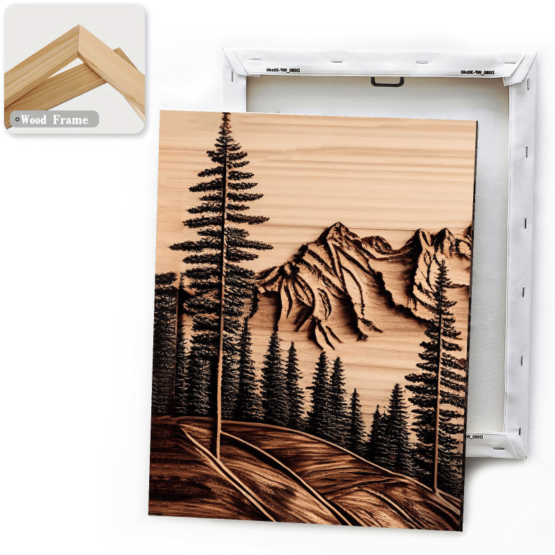 Brændt Bjerg Canvas Sæt