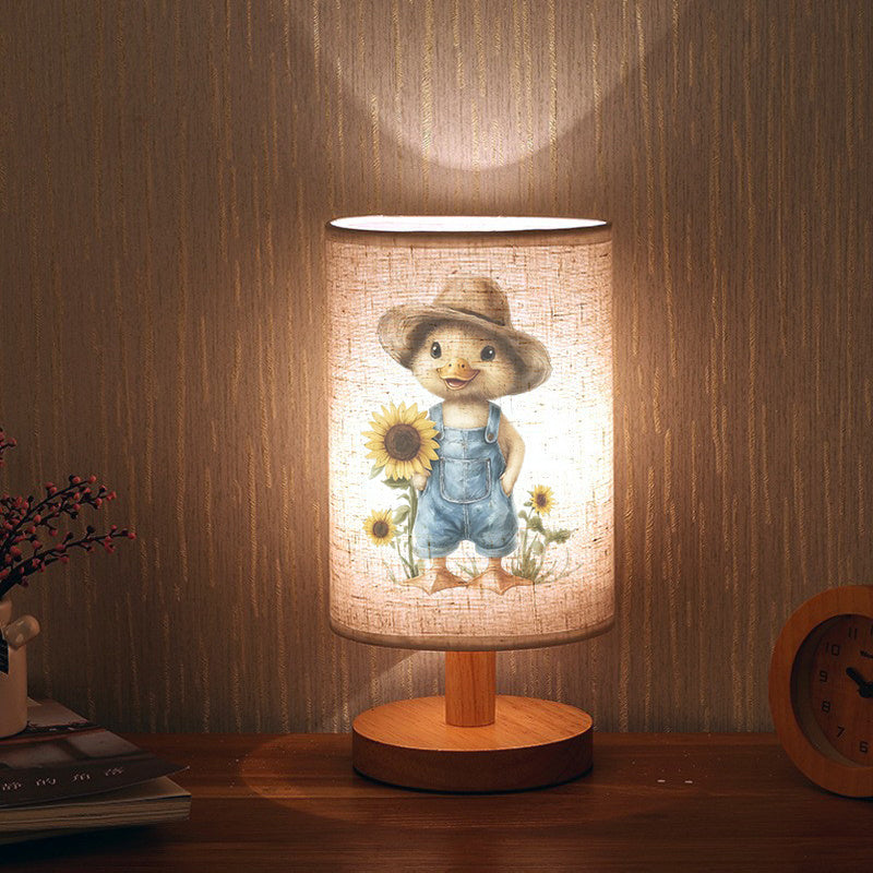 And med Solsikke Trælamp