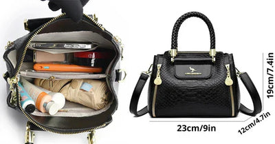 Avelina™ | Luksuriøs Taske i Vegansk Læder