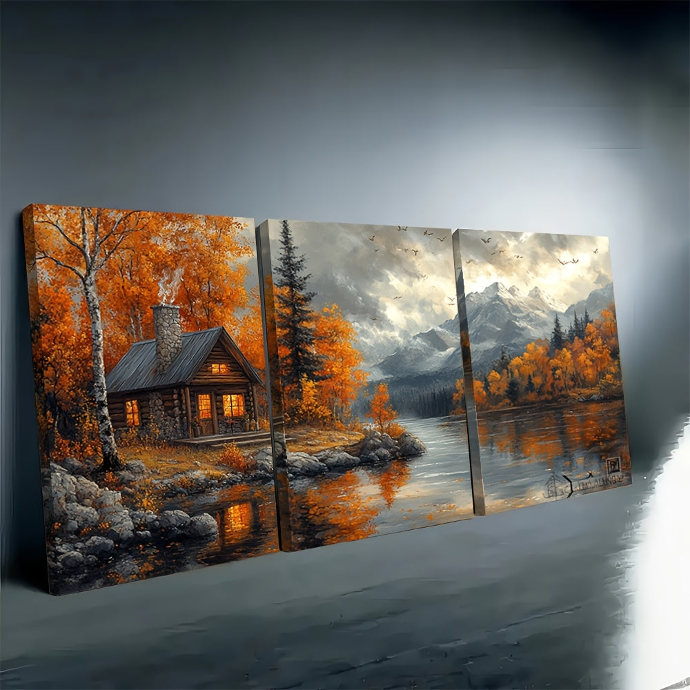 Rustikt Efterår Canvas Sæt