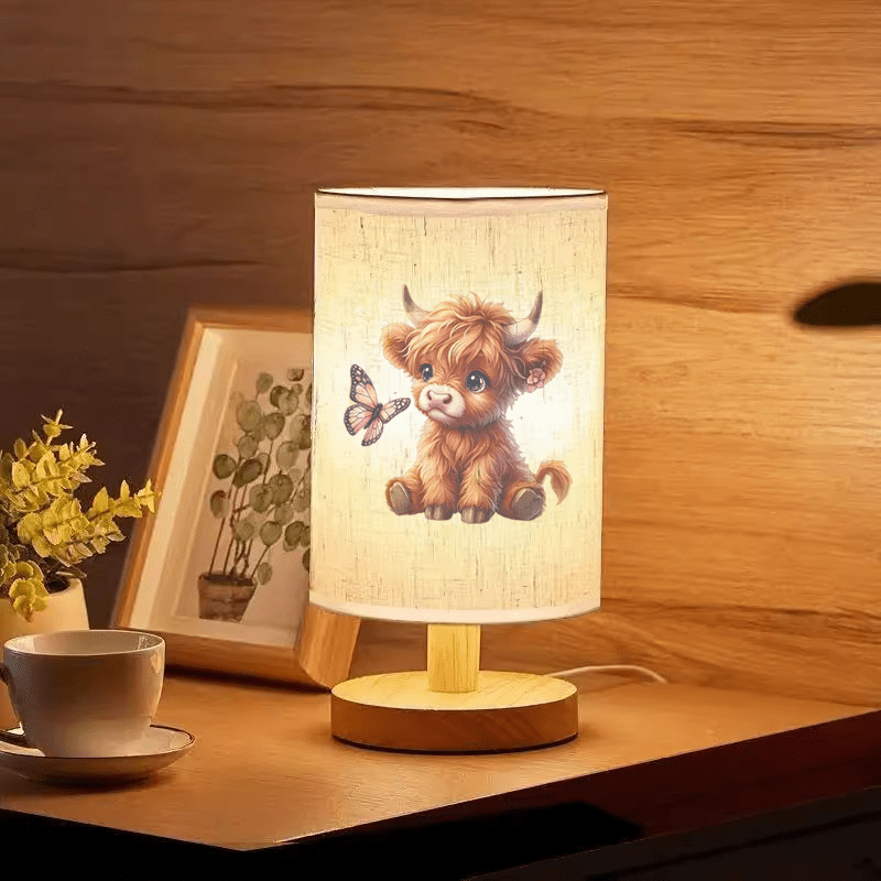 Highland Kalv Trælamp