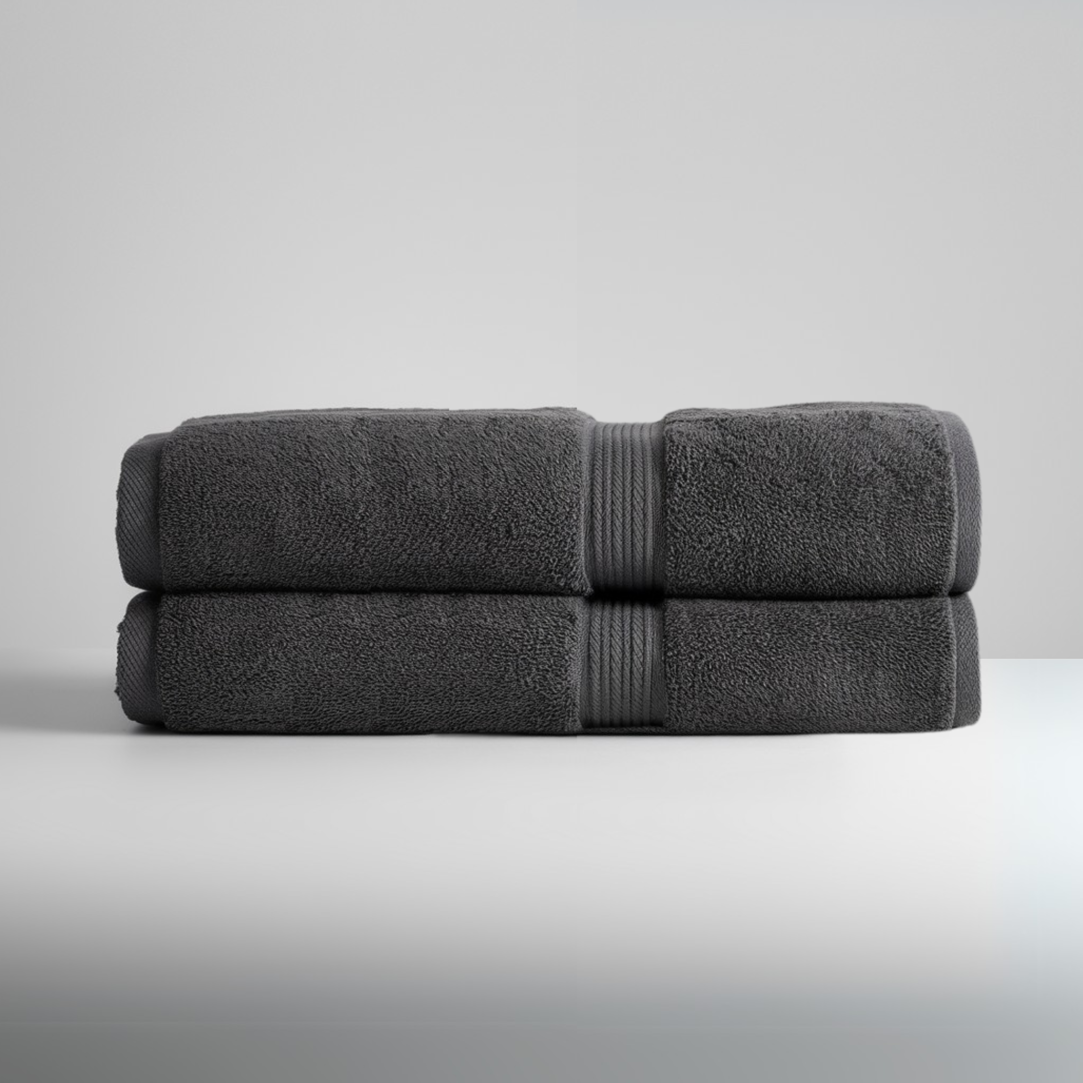Set med 2 ultrasoft egyptiske bomulds badehåndklæder (55x28 tommer)