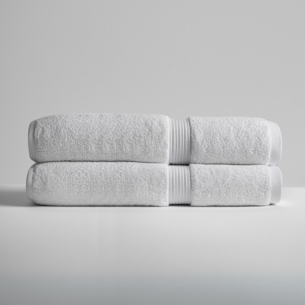 Set med 2 ultrasoft egyptiske bomulds badehåndklæder (55x28 tommer)