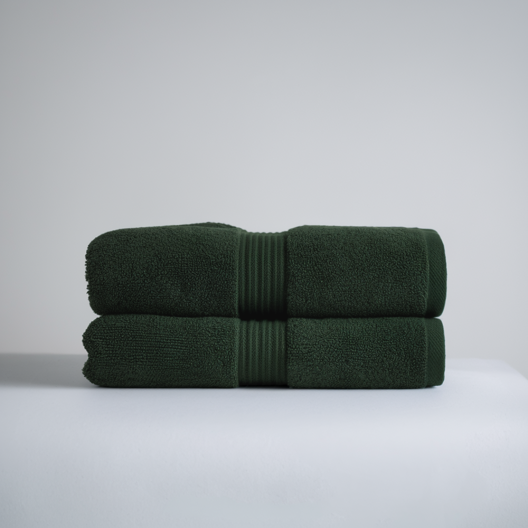 Set med 2 Ultrasoft Ægyptiske Bomulds Håndklæder (28x16 tommer)