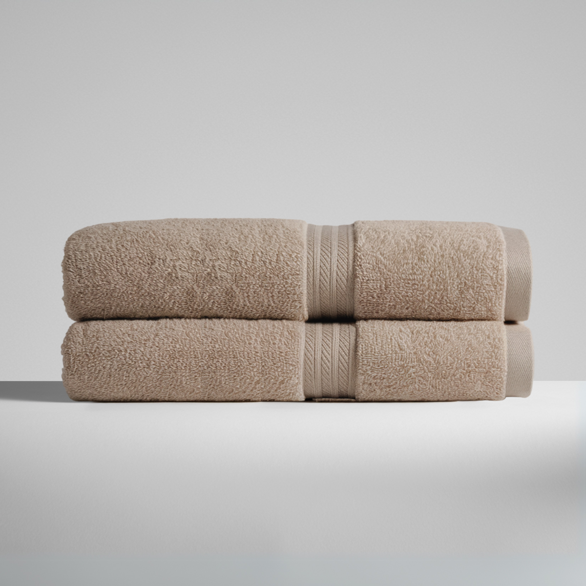 Set med 2 ultrasoft egyptiske bomulds badehåndklæder (55x28 tommer)
