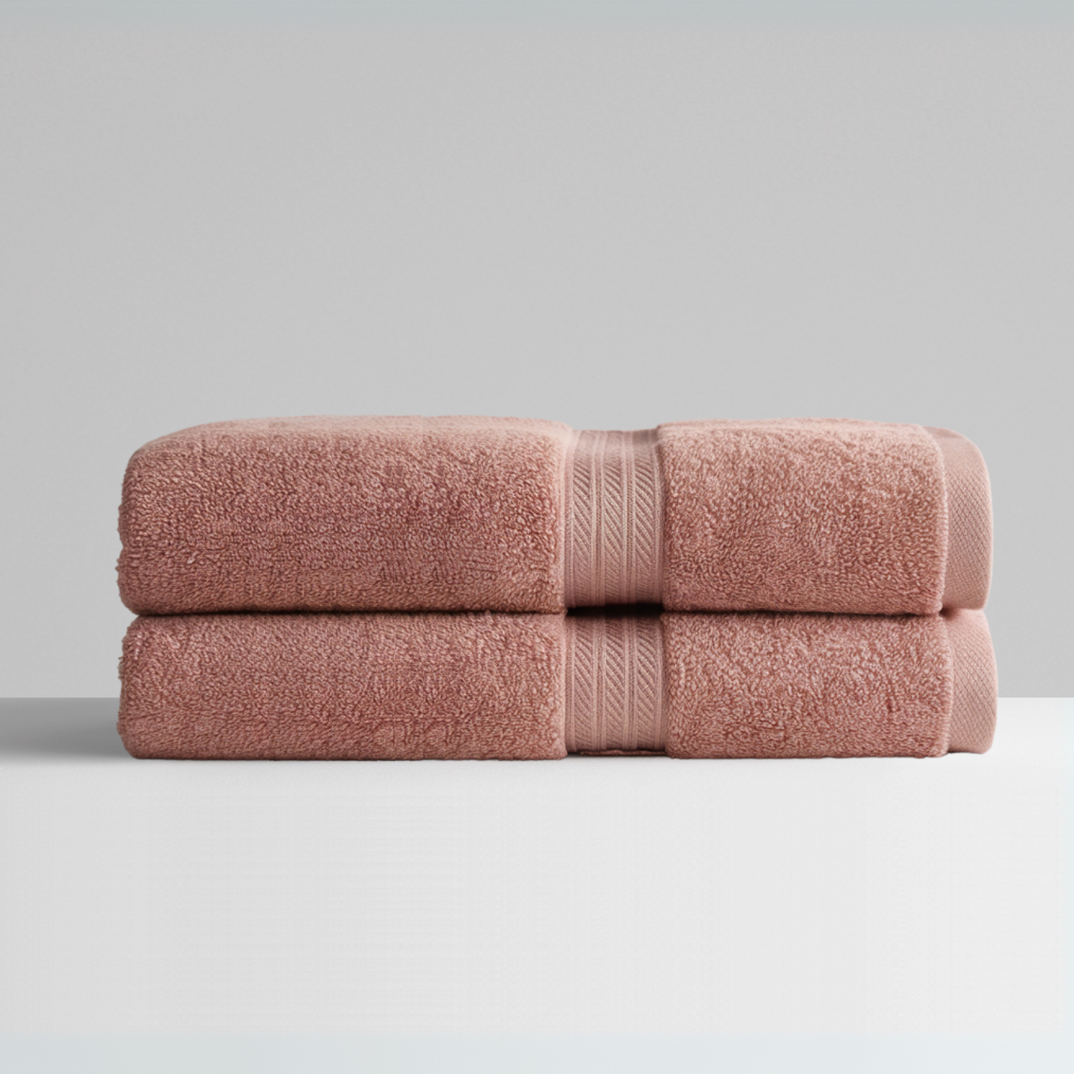 Set med 2 ultrasoft egyptiske bomulds badehåndklæder (55x28 tommer)