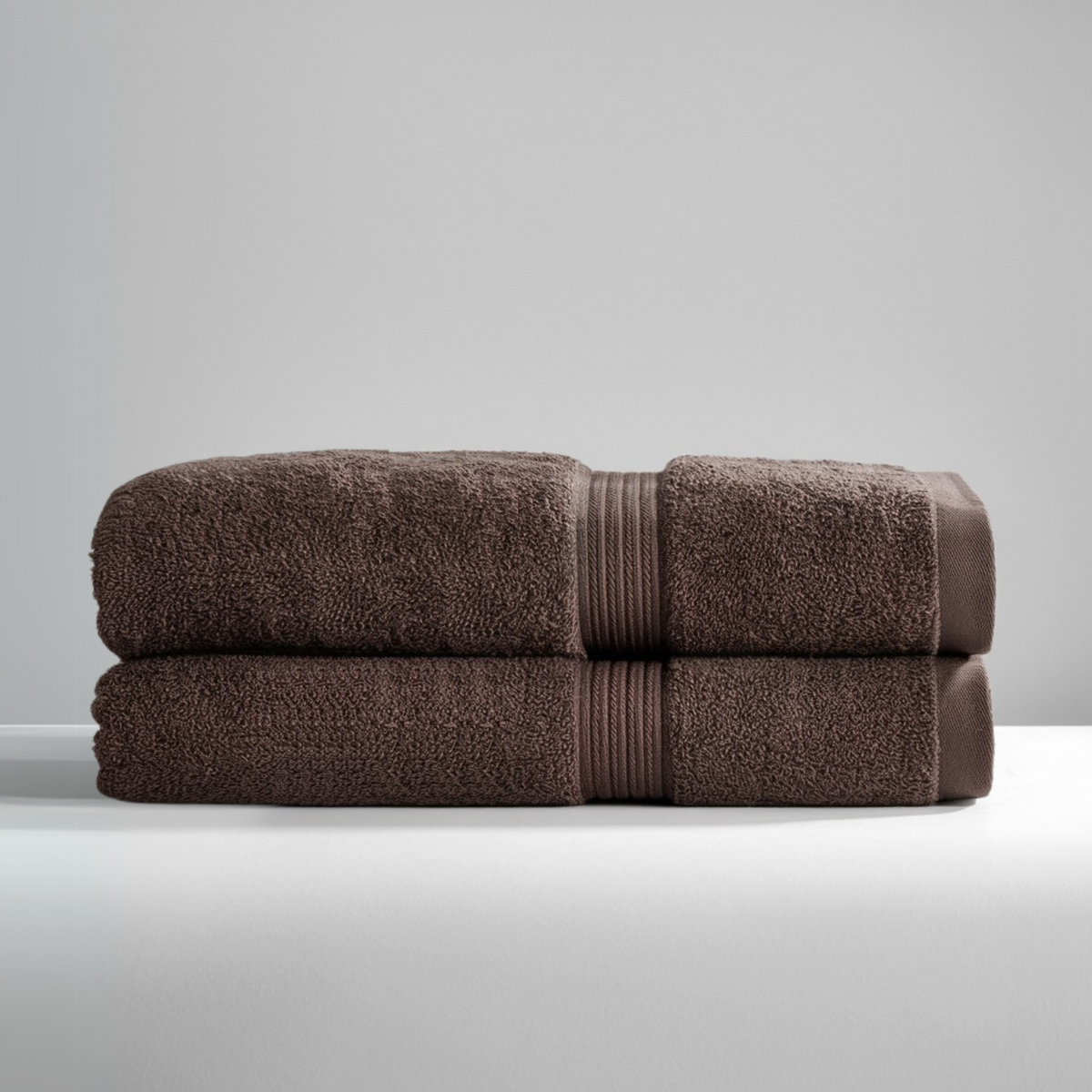 Set med 2 ultrasoft egyptiske bomulds badehåndklæder (55x28 tommer)
