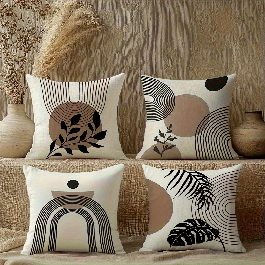 Modern Abstract Puder – (Sæt af 4)