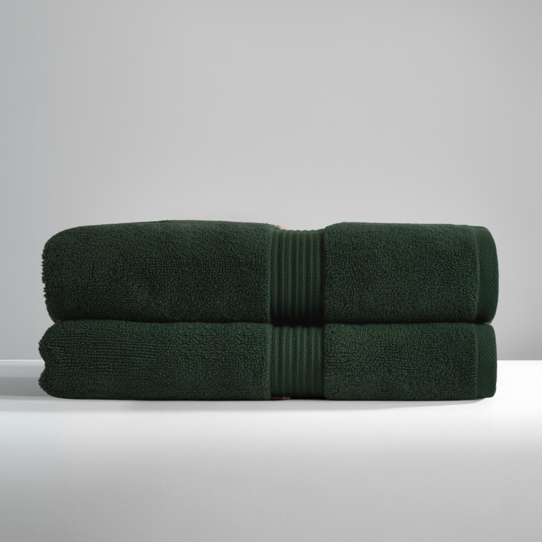 Set med 2 ultrasoft egyptiske bomulds badehåndklæder (55x28 tommer)