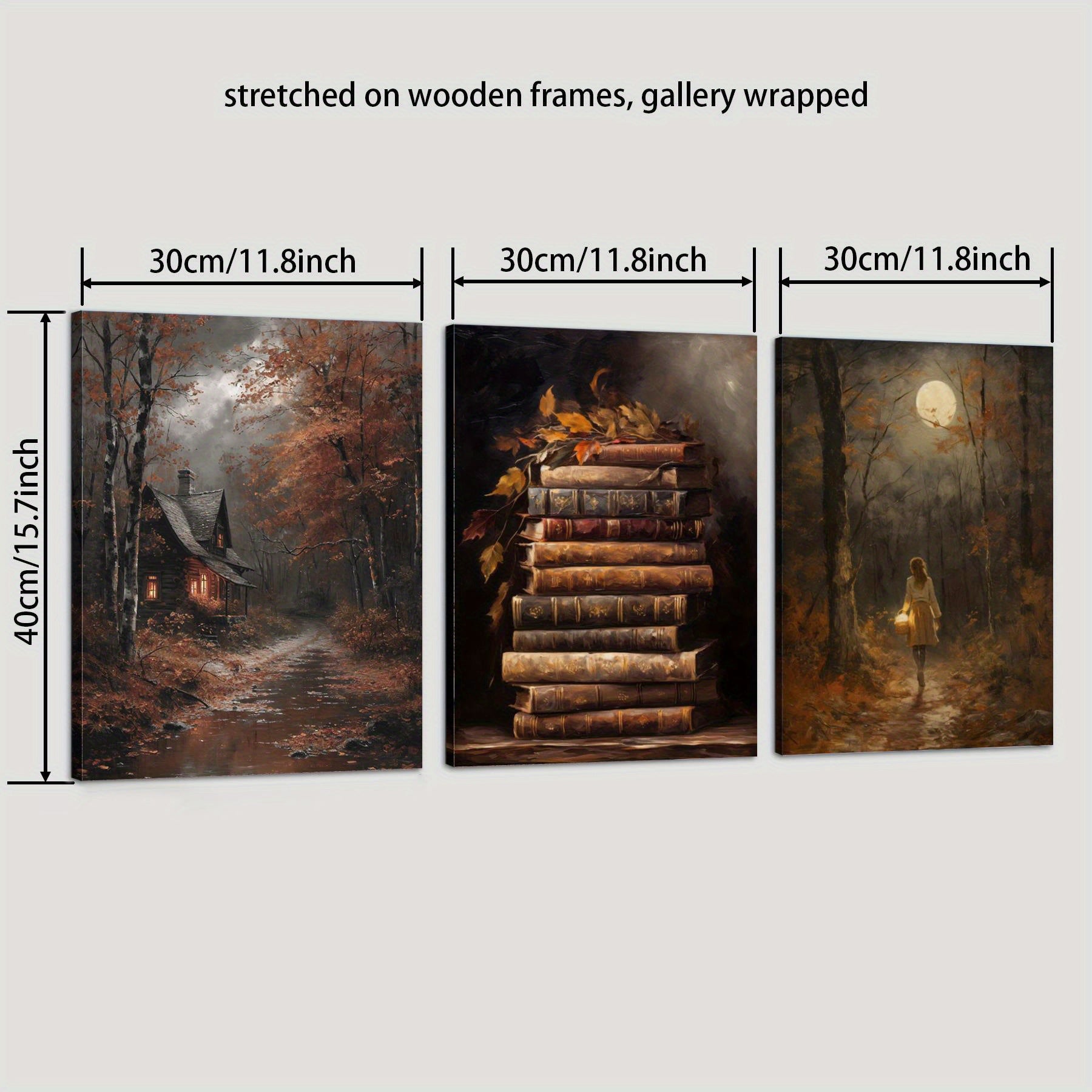 Efterårs Skov Canvas Sæt