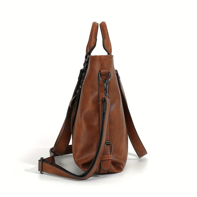 Catherine™ | Contemporary Leather Tote Bag