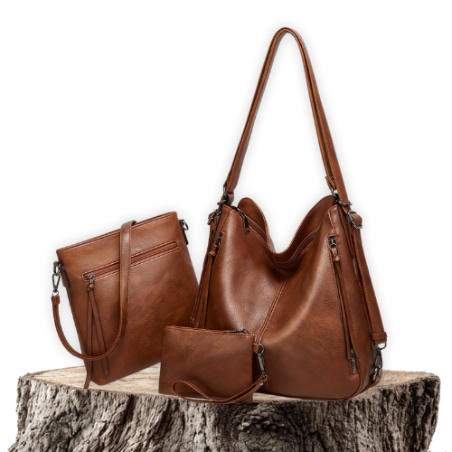 Amelia™ | Retro Leather Tote Bag