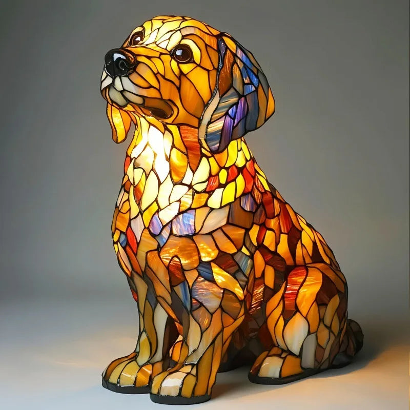 Spirituelt Lys Golden Retriever Figurine