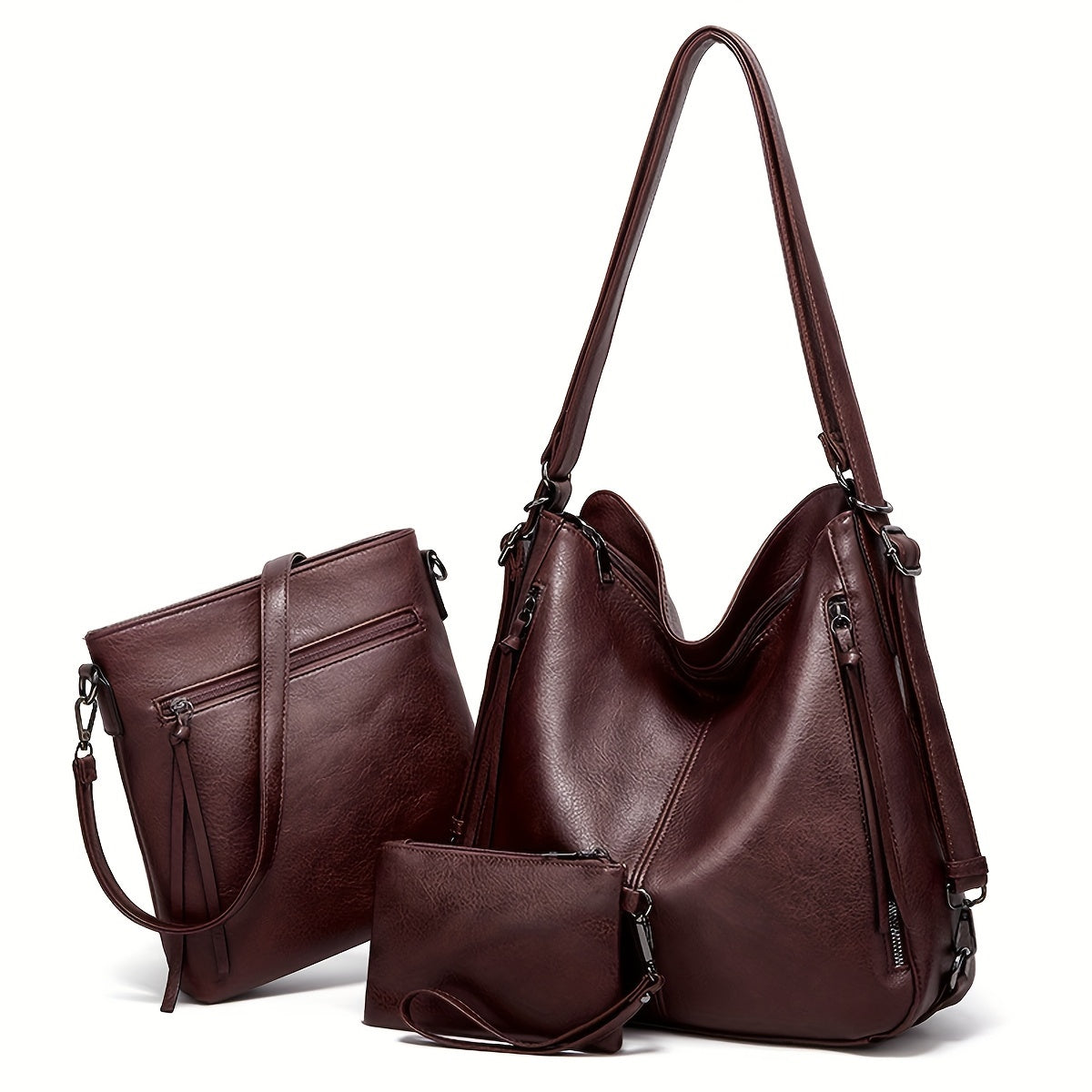 Amelia™ | Retro Leather Tote Bag
