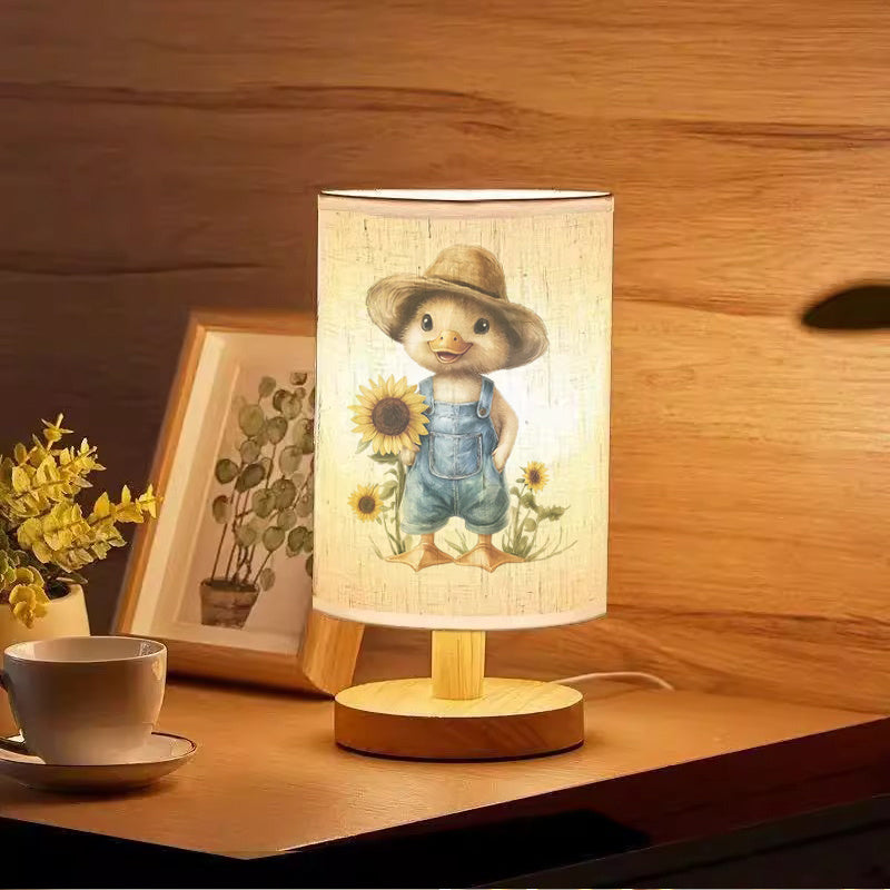 And med Solsikke Trælamp