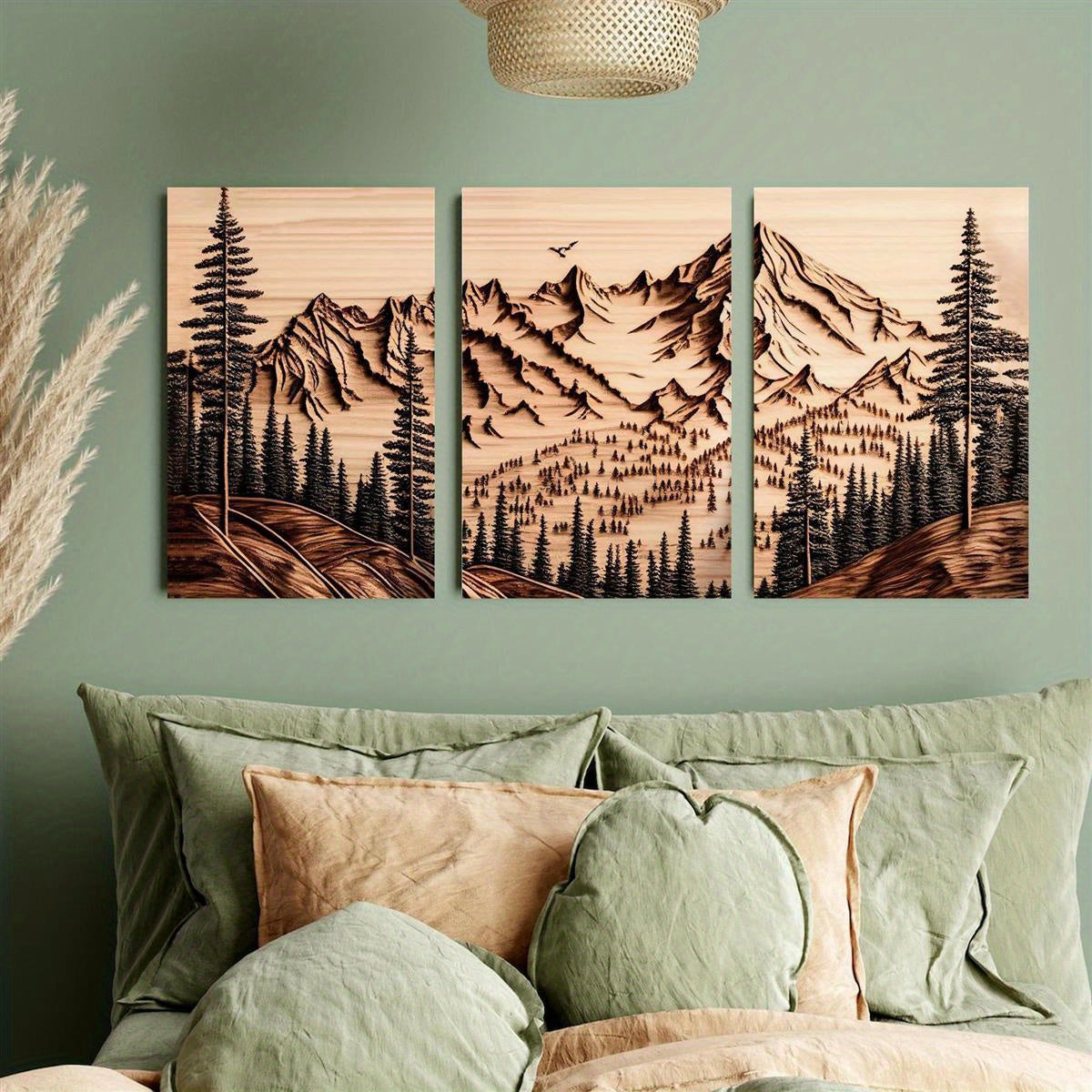 Brændt Bjerg Canvas Sæt