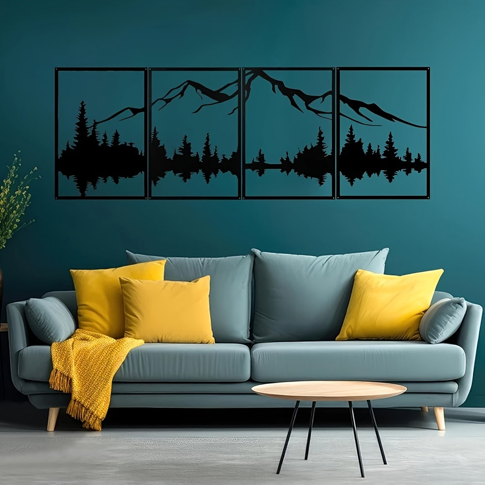 Metallisk Skov Vægkunst