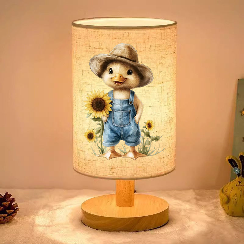 And med Solsikke Trælamp