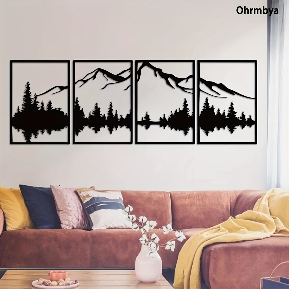 Metallisk Skov Vægkunst