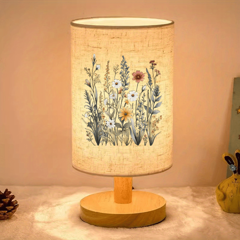 Vilde Blomster Trælamp